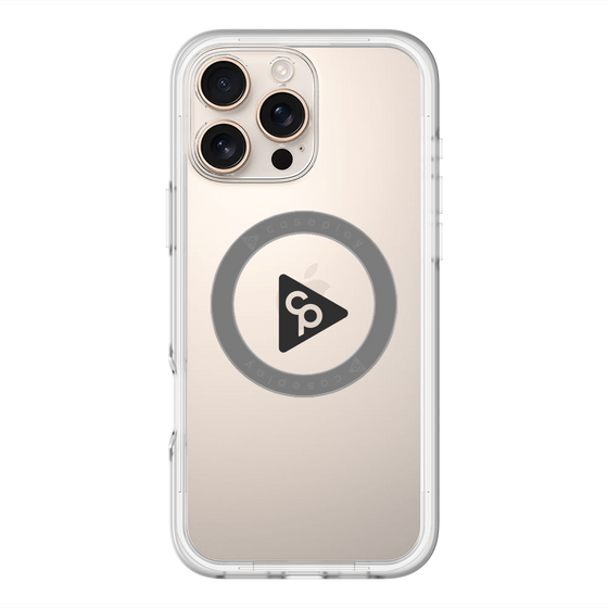 スリムプロテクションプレミアムケース with MagSafe［ オリジナル - caseplayロゴ - ブラック/C ］