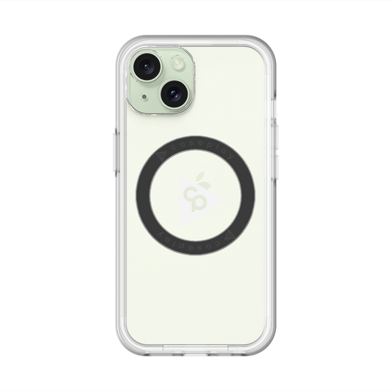 スリムプロテクションプレミアムケース with MagSafe［ オリジナル - caseplayロゴ - ホワイト/C ］