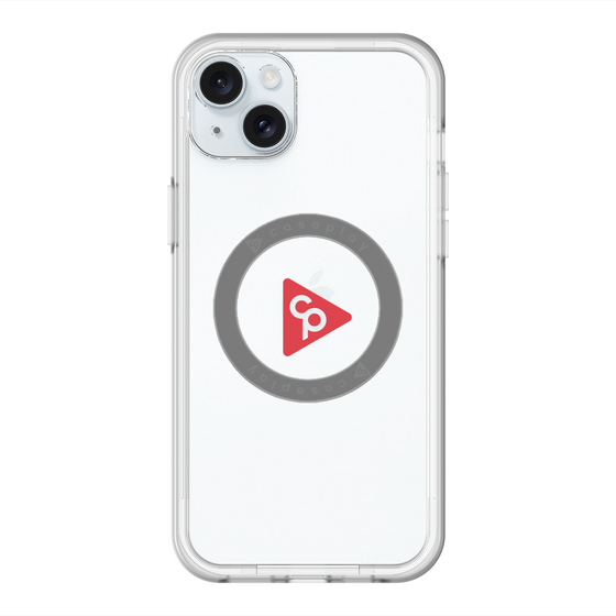 スリムプロテクションプレミアムケース with MagSafe［ オリジナル - caseplayロゴ - レッド/C ］