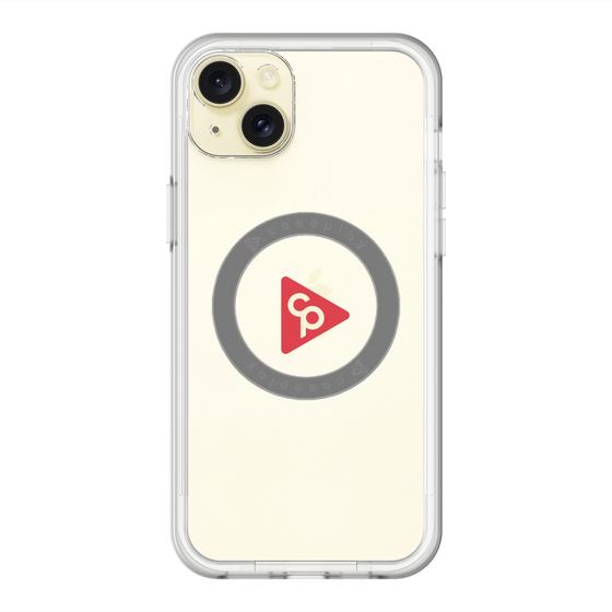 スリムプロテクションプレミアムケース with MagSafe［ オリジナル - caseplayロゴ - レッド/C ］