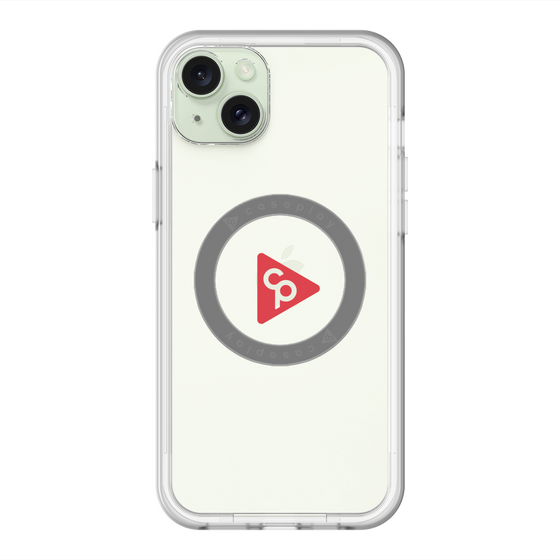 スリムプロテクションプレミアムケース with MagSafe［ オリジナル - caseplayロゴ - レッド/C ］