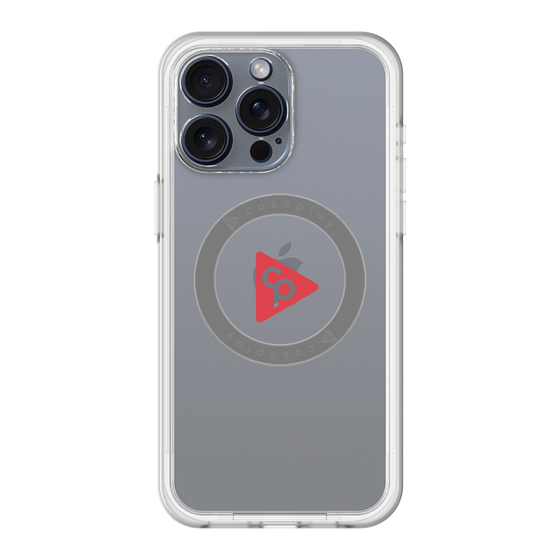 スリムプロテクションプレミアムケース with MagSafe［ オリジナル - caseplayロゴ - レッド/C ］