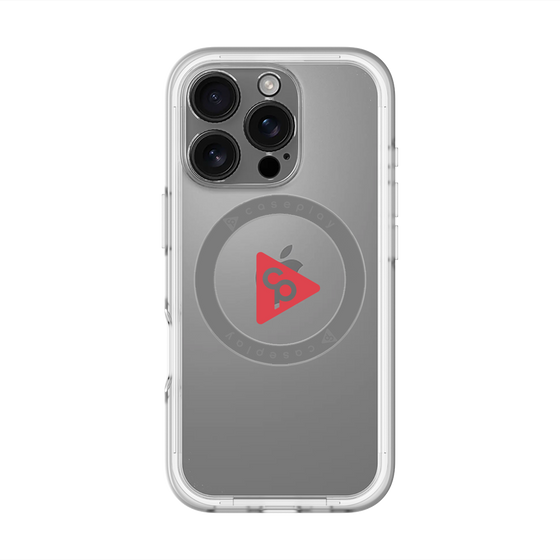 スリムプロテクションプレミアムケース with MagSafe［ オリジナル - caseplayロゴ - レッド/C ］