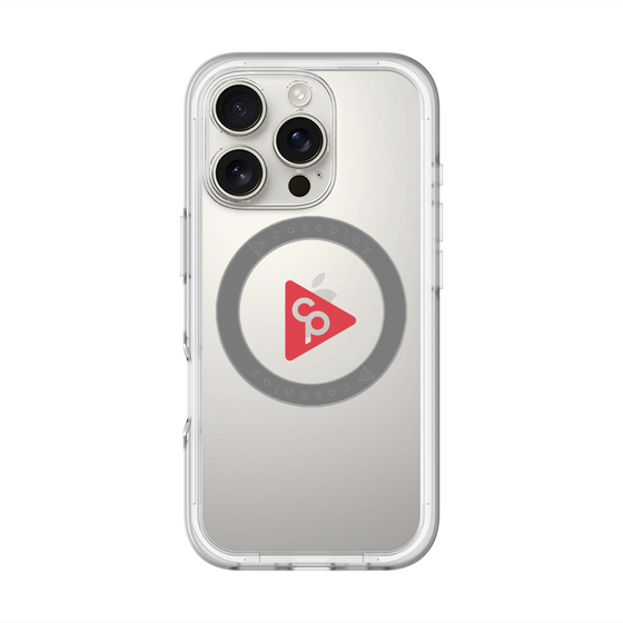 スリムプロテクションプレミアムケース with MagSafe［ オリジナル - caseplayロゴ - レッド/C ］