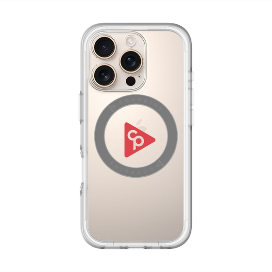 スリムプロテクションプレミアムケース with MagSafe［ オリジナル - caseplayロゴ - レッド/C ］