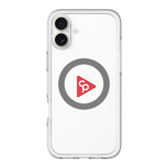 スリムプロテクションプレミアムケース with MagSafe［ オリジナル - caseplayロゴ - レッド/C ］