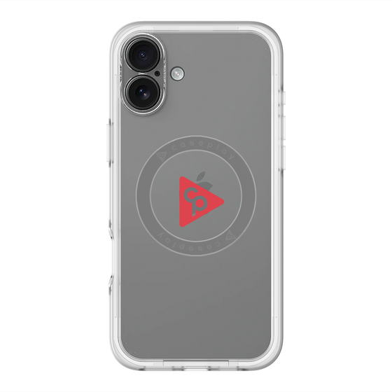 スリムプロテクションプレミアムケース with MagSafe［ オリジナル - caseplayロゴ - レッド/C ］