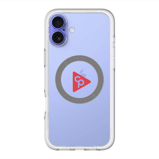 スリムプロテクションプレミアムケース with MagSafe［ オリジナル - caseplayロゴ - レッド/C ］
