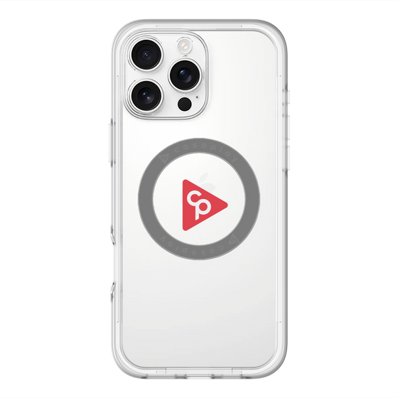 スリムプロテクションプレミアムケース with MagSafe［ オリジナル - caseplayロゴ - レッド/C ］