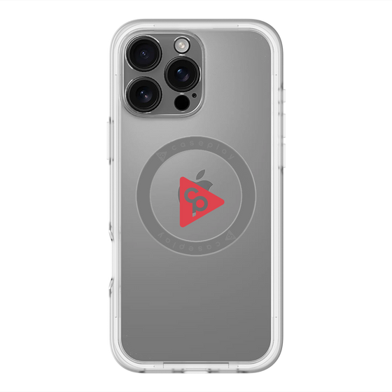スリムプロテクションプレミアムケース with MagSafe［ オリジナル - caseplayロゴ - レッド/C ］