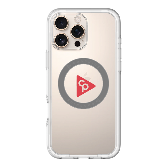 スリムプロテクションプレミアムケース with MagSafe［ オリジナル - caseplayロゴ - レッド/C ］