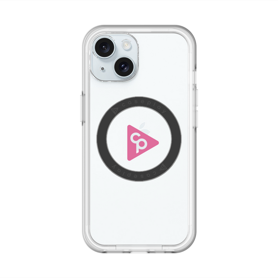 スリムプロテクションプレミアムケース with MagSafe［ オリジナル - caseplayロゴ - ピンク/C ］