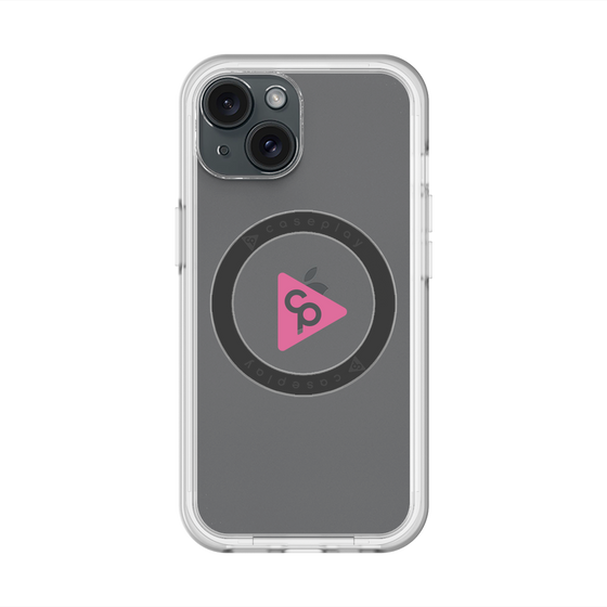 スリムプロテクションプレミアムケース with MagSafe［ オリジナル - caseplayロゴ - ピンク/C ］