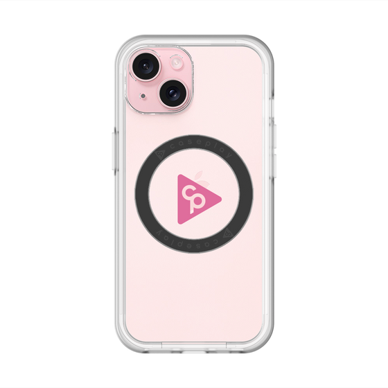 スリムプロテクションプレミアムケース with MagSafe［ オリジナル - caseplayロゴ - ピンク/C ］