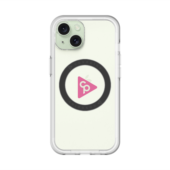 スリムプロテクションプレミアムケース with MagSafe［ オリジナル - caseplayロゴ - ピンク/C ］