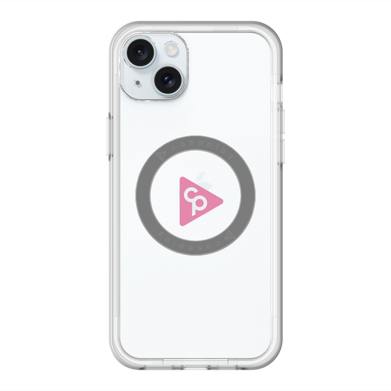 スリムプロテクションプレミアムケース with MagSafe［ オリジナル - caseplayロゴ - ピンク/C ］