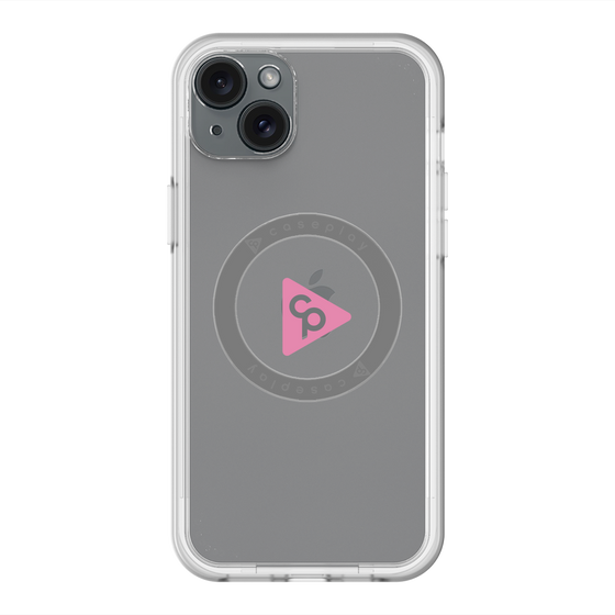 スリムプロテクションプレミアムケース with MagSafe［ オリジナル - caseplayロゴ - ピンク/C ］