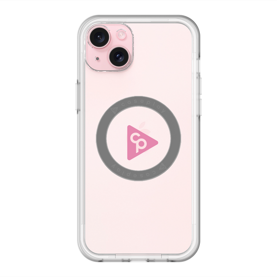 スリムプロテクションプレミアムケース with MagSafe［ オリジナル - caseplayロゴ - ピンク/C ］