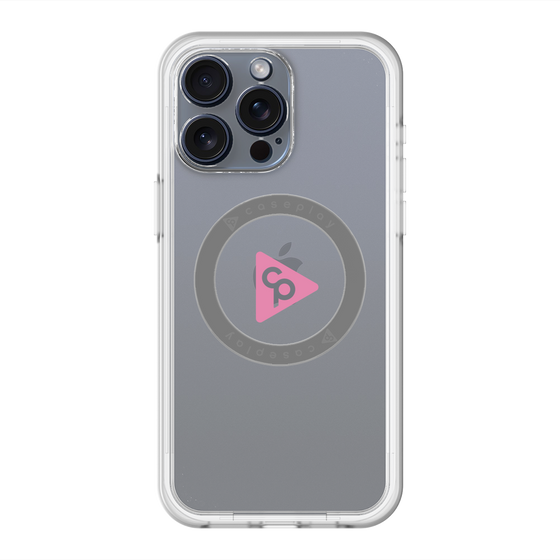スリムプロテクションプレミアムケース with MagSafe［ オリジナル - caseplayロゴ - ピンク/C ］