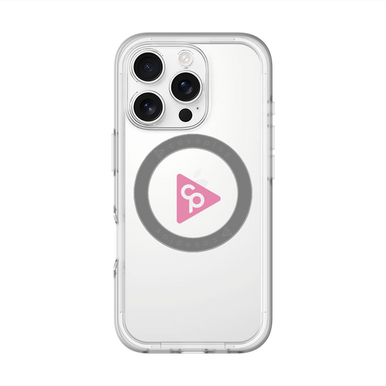 スリムプロテクションプレミアムケース with MagSafe［ オリジナル - caseplayロゴ - ピンク/C ］