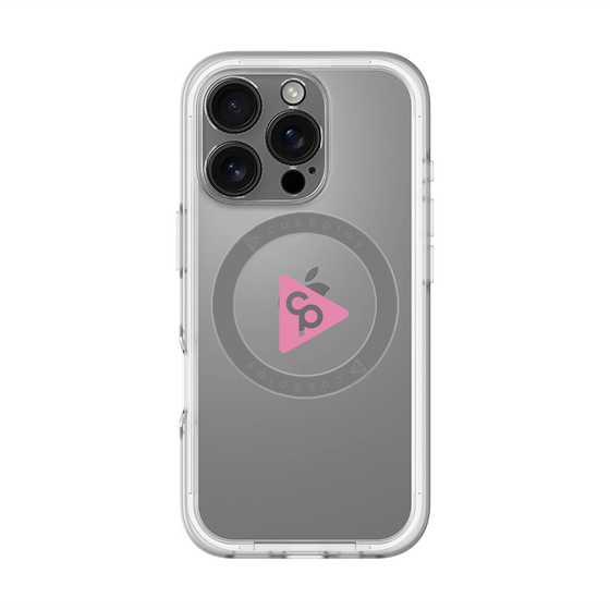 スリムプロテクションプレミアムケース with MagSafe［ オリジナル - caseplayロゴ - ピンク/C ］