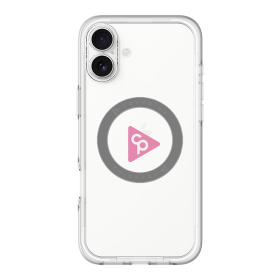 スリムプロテクションプレミアムケース with MagSafe［ オリジナル - caseplayロゴ - ピンク/C ］