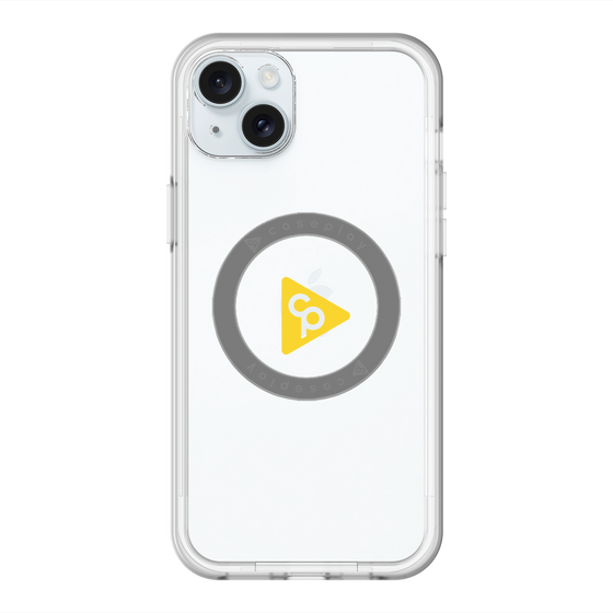 スリムプロテクションプレミアムケース with MagSafe［ オリジナル - caseplayロゴ - イエロー/C ］