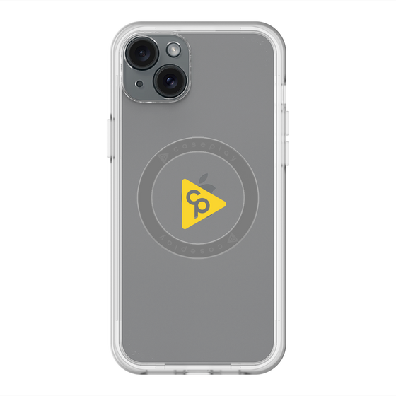 スリムプロテクションプレミアムケース with MagSafe［ オリジナル - caseplayロゴ - イエロー/C ］