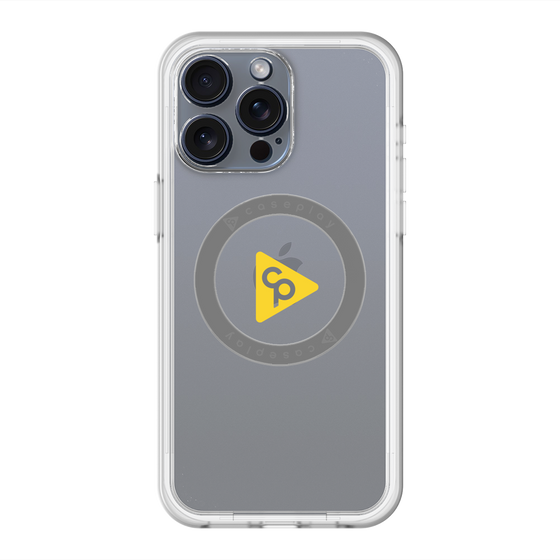 スリムプロテクションプレミアムケース with MagSafe［ オリジナル - caseplayロゴ - イエロー/C ］