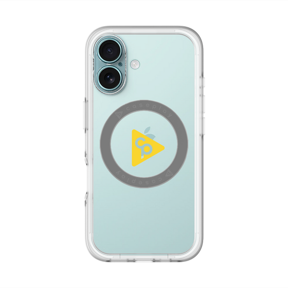 スリムプロテクションプレミアムケース with MagSafe［ オリジナル - caseplayロゴ - イエロー/C ］