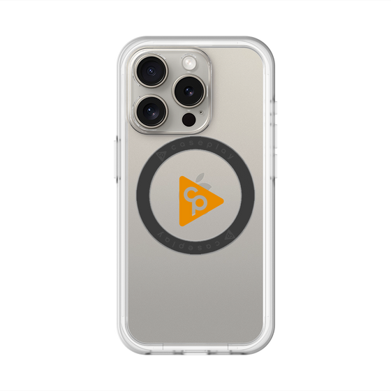 スリムプロテクションプレミアムケース with MagSafe［ オリジナル - caseplayロゴ - オレンジ/C ］