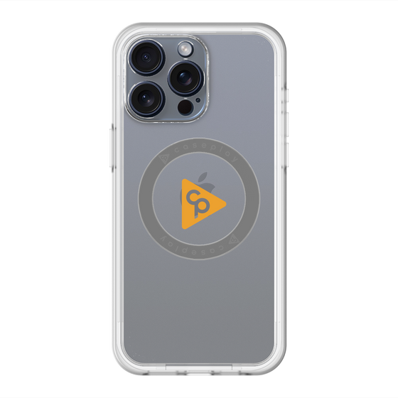 スリムプロテクションプレミアムケース with MagSafe［ オリジナル - caseplayロゴ - オレンジ/C ］