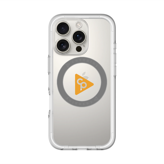 スリムプロテクションプレミアムケース with MagSafe［ オリジナル - caseplayロゴ - オレンジ/C ］