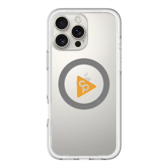 スリムプロテクションプレミアムケース with MagSafe［ オリジナル - caseplayロゴ - オレンジ/C ］