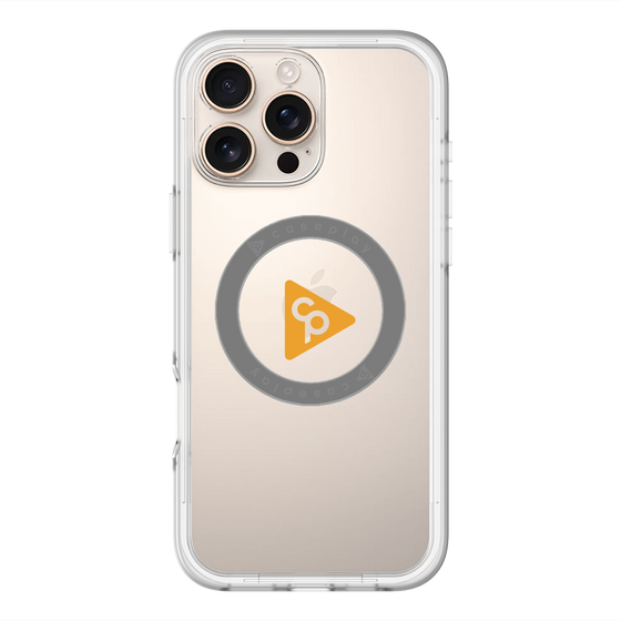 スリムプロテクションプレミアムケース with MagSafe［ オリジナル - caseplayロゴ - オレンジ/C ］