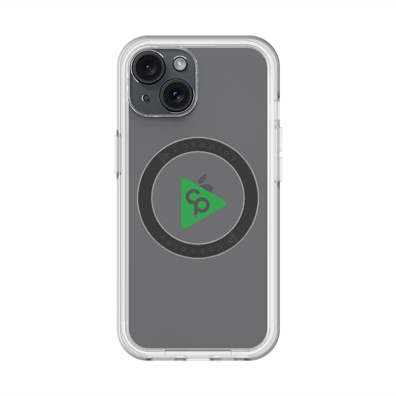 スリムプロテクションプレミアムケース with MagSafe［ オリジナル - caseplayロゴ - グリーン/C ］