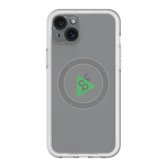 スリムプロテクションプレミアムケース with MagSafe［ オリジナル - caseplayロゴ - グリーン/C ］