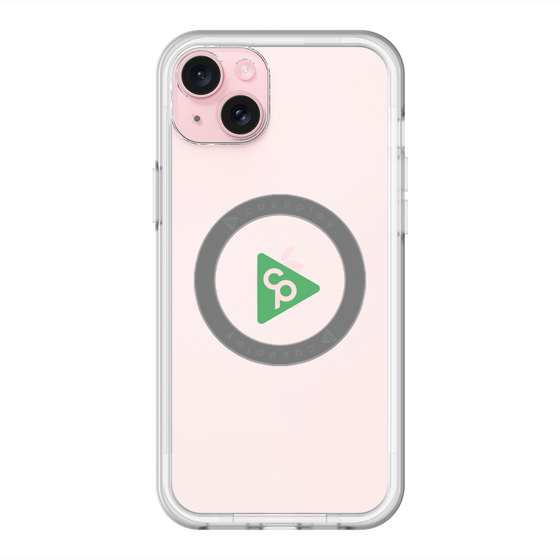 スリムプロテクションプレミアムケース with MagSafe［ オリジナル - caseplayロゴ - グリーン/C ］