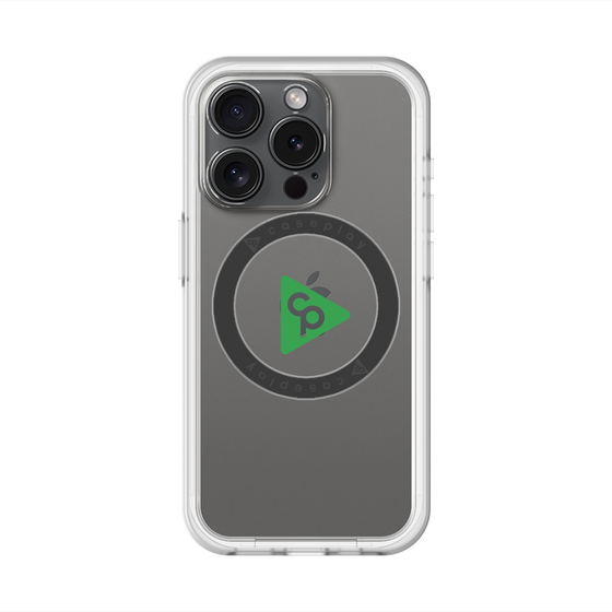スリムプロテクションプレミアムケース with MagSafe［ オリジナル - caseplayロゴ - グリーン/C ］