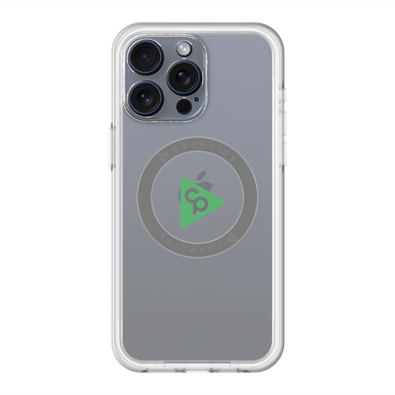 スリムプロテクションプレミアムケース with MagSafe［ オリジナル - caseplayロゴ - グリーン/C ］