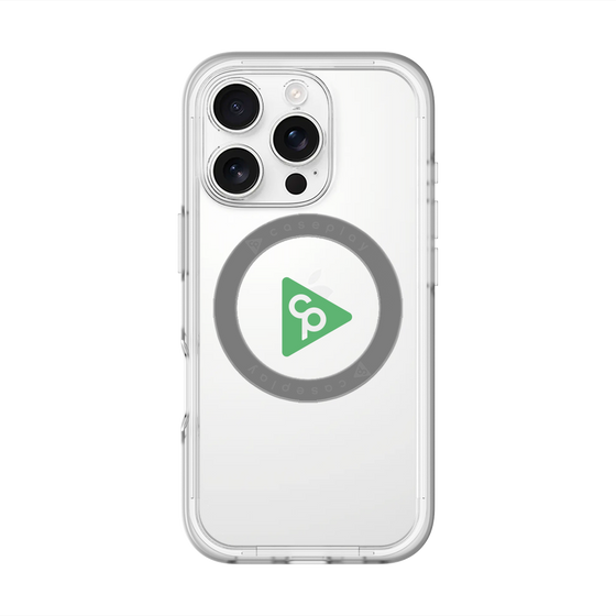 スリムプロテクションプレミアムケース with MagSafe［ オリジナル - caseplayロゴ - グリーン/C ］