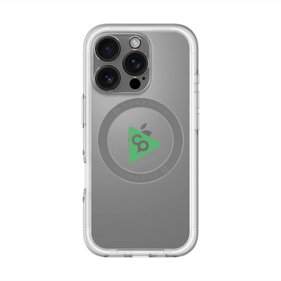 スリムプロテクションプレミアムケース with MagSafe［ オリジナル - caseplayロゴ - グリーン/C ］