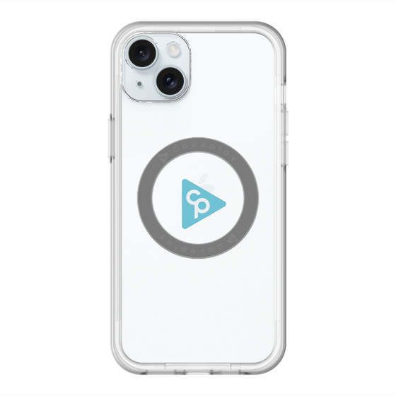 スリムプロテクションプレミアムケース with MagSafe［ オリジナル - caseplayロゴ - ライトブルー/C ］