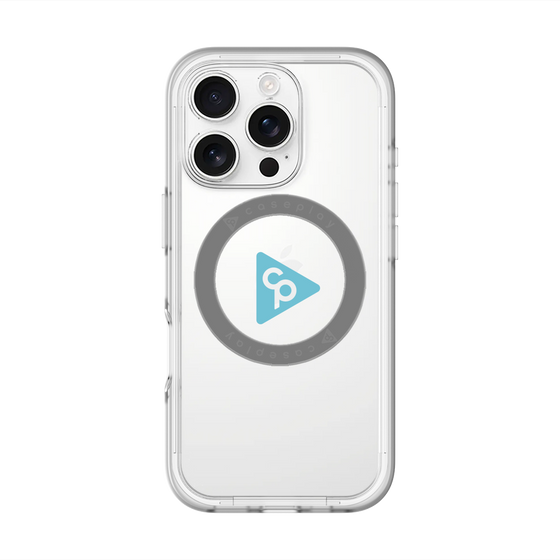 スリムプロテクションプレミアムケース with MagSafe［ オリジナル - caseplayロゴ - ライトブルー/C ］