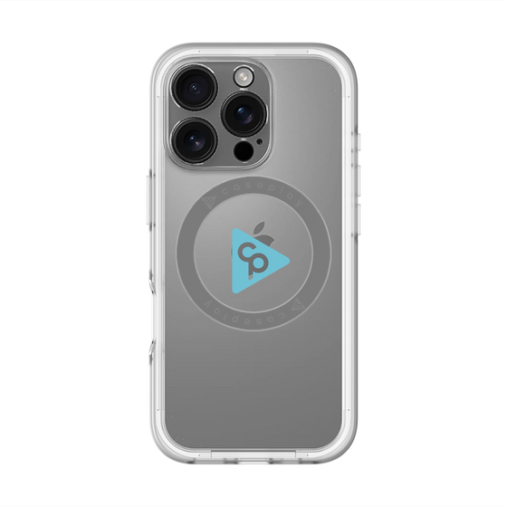 スリムプロテクションプレミアムケース with MagSafe［ オリジナル - caseplayロゴ - ライトブルー/C ］