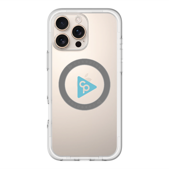 スリムプロテクションプレミアムケース with MagSafe［ オリジナル - caseplayロゴ - ライトブルー/C ］