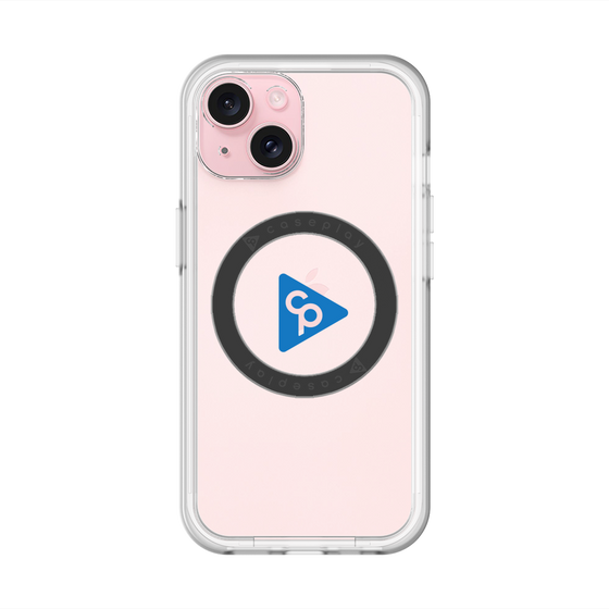 スリムプロテクションプレミアムケース with MagSafe［ オリジナル - caseplayロゴ - ブルー/C ］