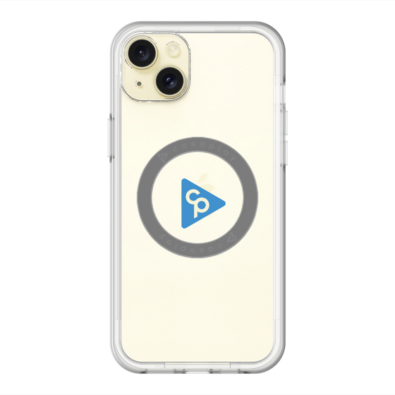 スリムプロテクションプレミアムケース with MagSafe［ オリジナル - caseplayロゴ - ブルー/C ］