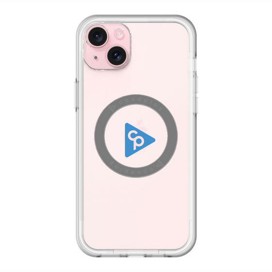スリムプロテクションプレミアムケース with MagSafe［ オリジナル - caseplayロゴ - ブルー/C ］
