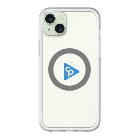 スリムプロテクションプレミアムケース with MagSafe［ オリジナル - caseplayロゴ - ブルー/C ］